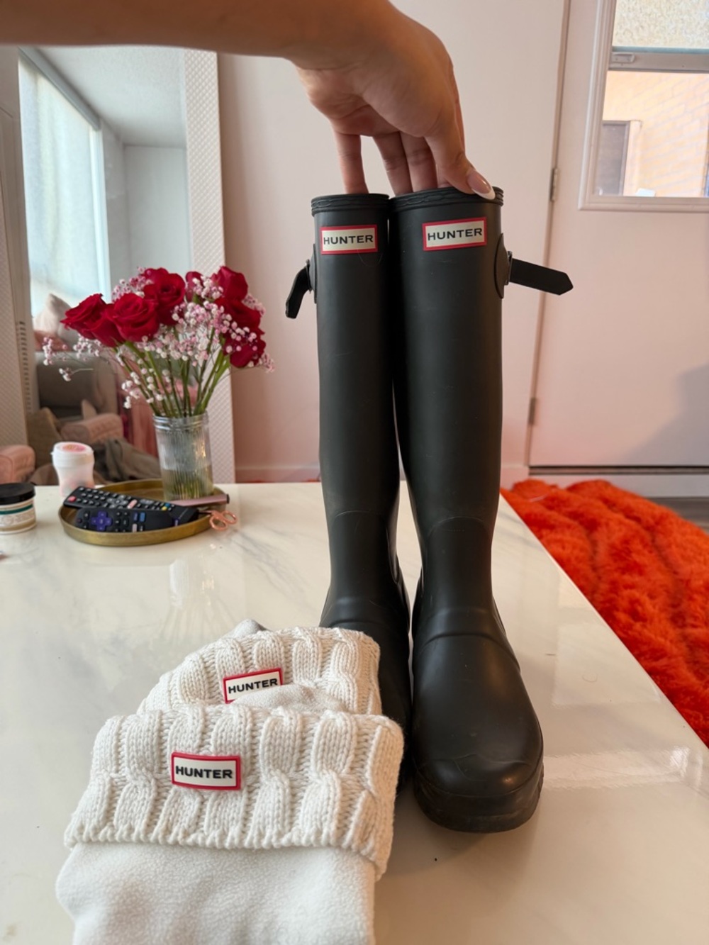Hunter Rain Boot with Sock insert